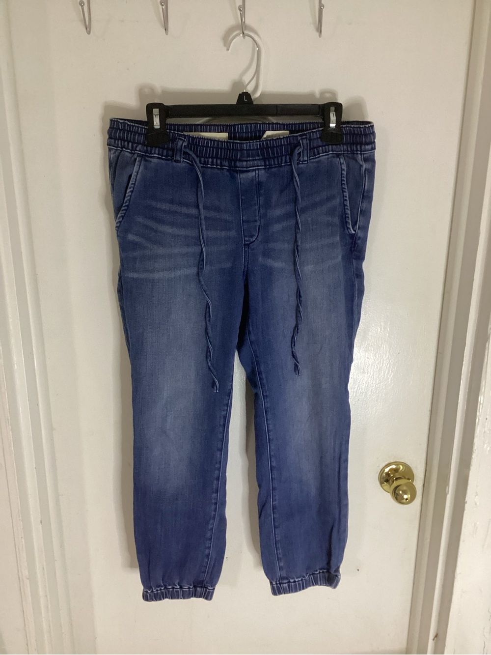 Anthropologie Pilcro The Letterpress Denim Joggers Size Small